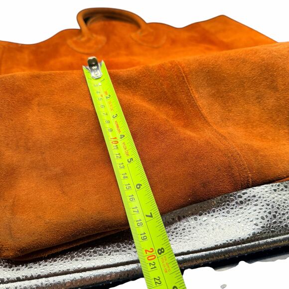 Vintage L.L.Bean Suede Tote Bag Brown XL 1980s Made in USA rare hard to find - Picture 16 of 16